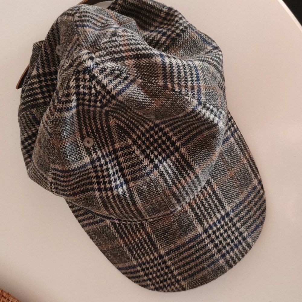 NWOT Madewell Wool Plaid Checkered Cap